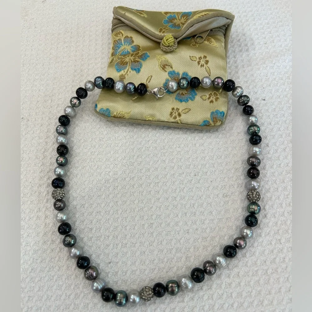 Iridescent Honora Pearl Necklace in Assorted Colors - Picture 1 of 7